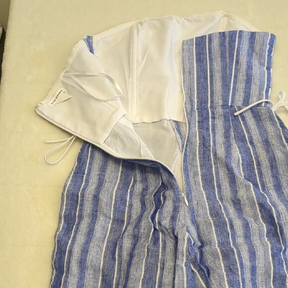 Club‎ Monaco Blue and White Striped Jumpsuit size 2 - Picture 4 of 4